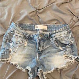 Denim shorts